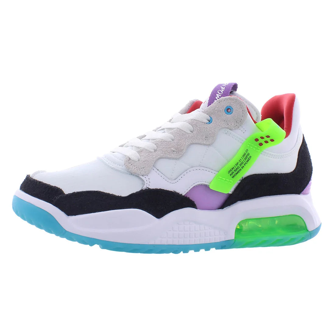 Jordan Jordan Ma2 Womens Shoes Color: White/University Red/Black  100% Authentic