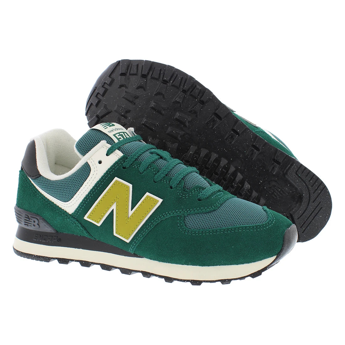 New Balance 574 Unisex Shoes Color: Green/Green  100% Authentic