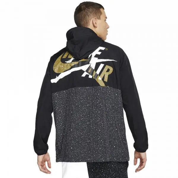 Jordan Classics Windbreaker Hooded Jacket Mens Active Hoodies Color: Black  100% Authentic