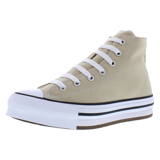 Converse Chuck Taylor All Star Eva Lift High GS Girls Shoes Color: Nutty Granola/White/Black  100% Authentic