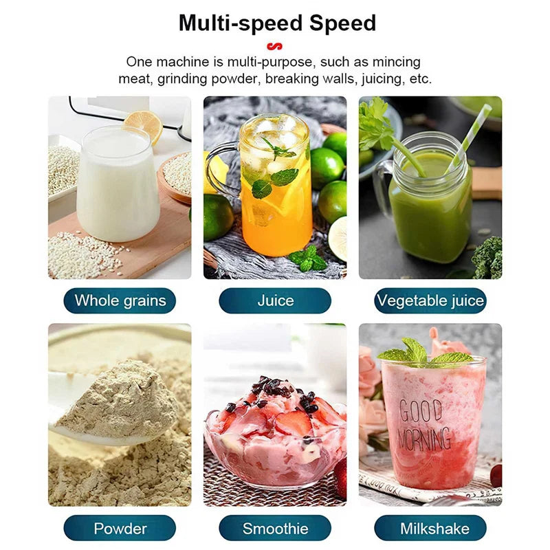 Heavy Duty Commercial Blender Stationary Mixer Food Processor Ice Smoothies for Kitchen 2000W High Power Juicer Blender BPA Free