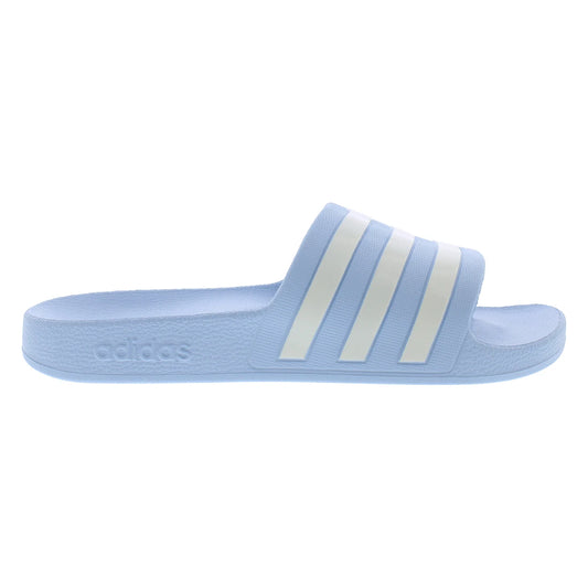 Adilette Aqua Women's Slides Glow Blue/Zero Metallic | Made in China Model MSS-IE8919 100% Authentic for