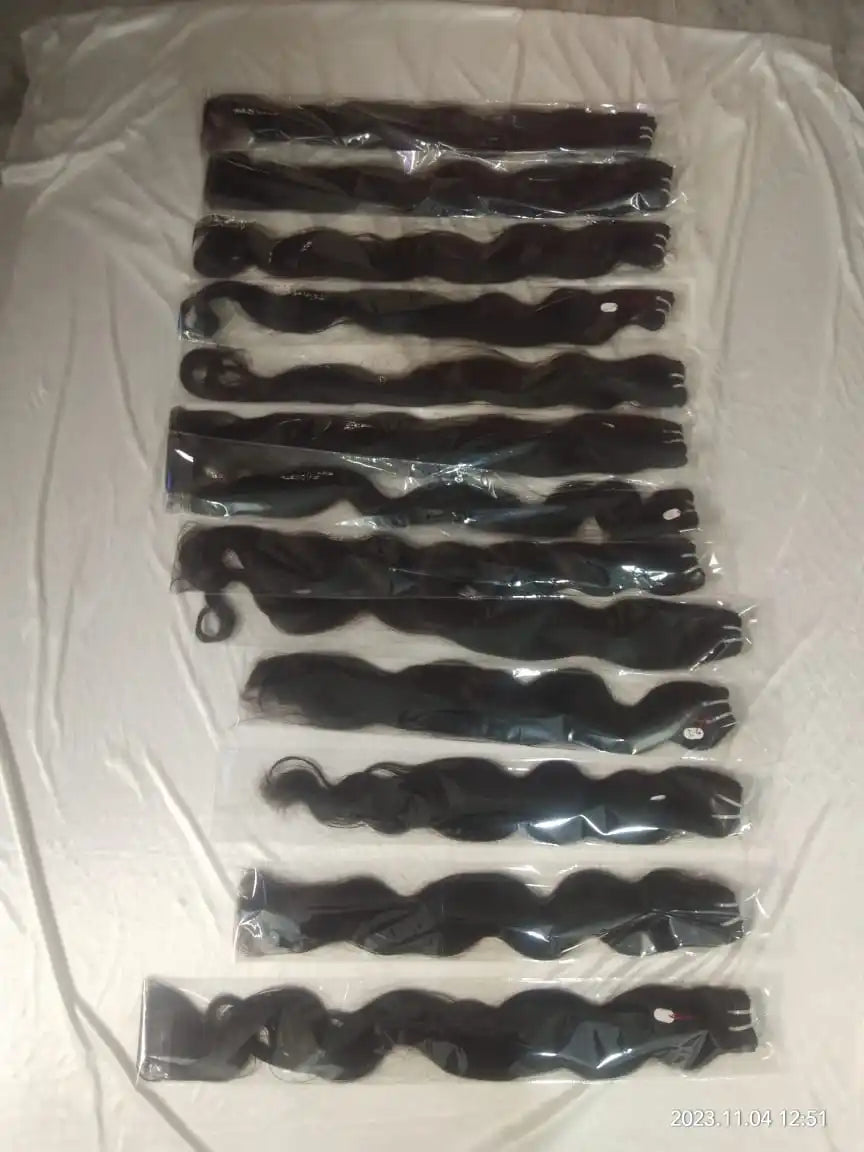 100% Virgin Indian Bulk Human Hair Pure Remy with Loose Deep and Natural Wave Styles Natural Color