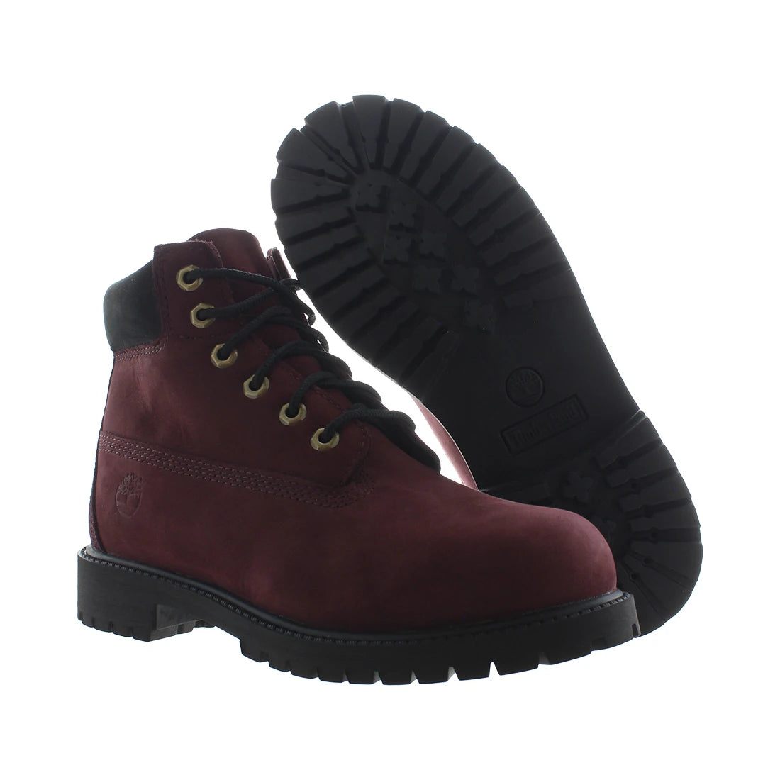 Timberland Premium PS Girls Shoes Color: Burgundy  100% Authentic