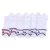 Fila 6 Pack Half Cushion No Show Unisex Socks Color: White/Multi-Colored  100% Authentic