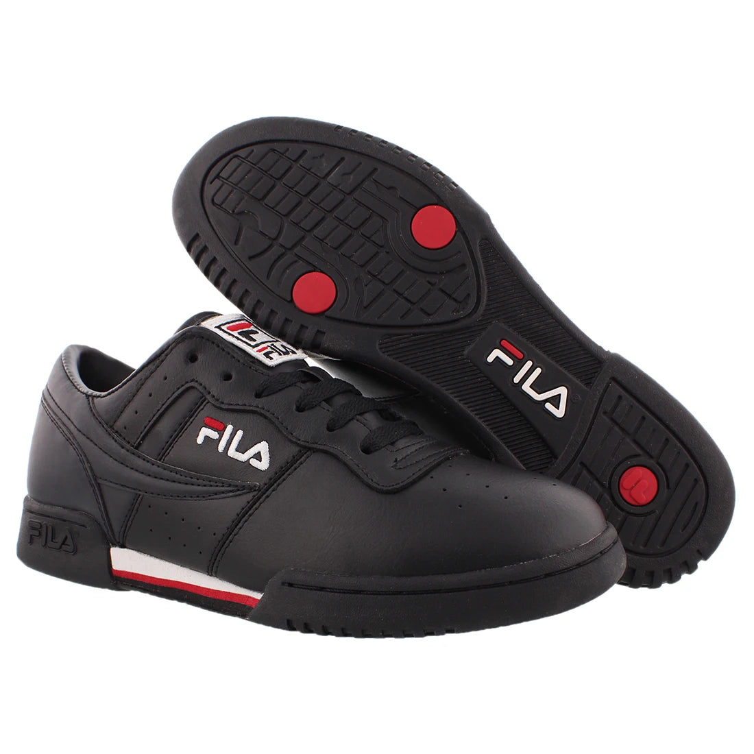 Fila Original Men's Fitness & Cross-Training Shoes in Black White Red Color | 100% Authentic