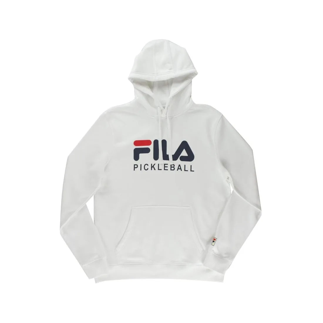 Fila Unisex White/Navy/Red Hoodie Pickleball Wear with Fashion Styling | 100% Authentic