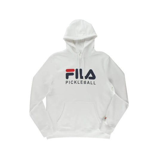 Fila Unisex White/Navy/Red Hoodie Pickleball Wear with Fashion Styling | 100% Authentic