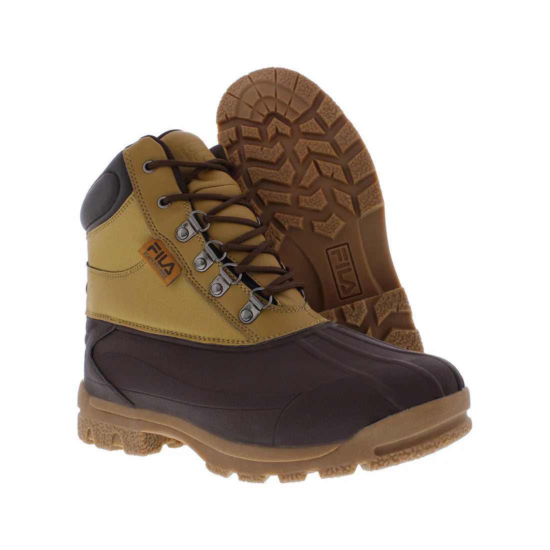 For Men's Weathertech Extreme Hiking Boots Wheat/Espresso/Gum Color | 100% Authentic Made in China