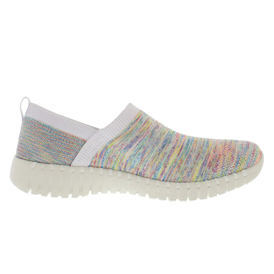 For Women's Casual Go Walk Smart Eccentric Shoes White/Mint Embroidered Logo Lightweight Cushioned Lighted Feature Made
