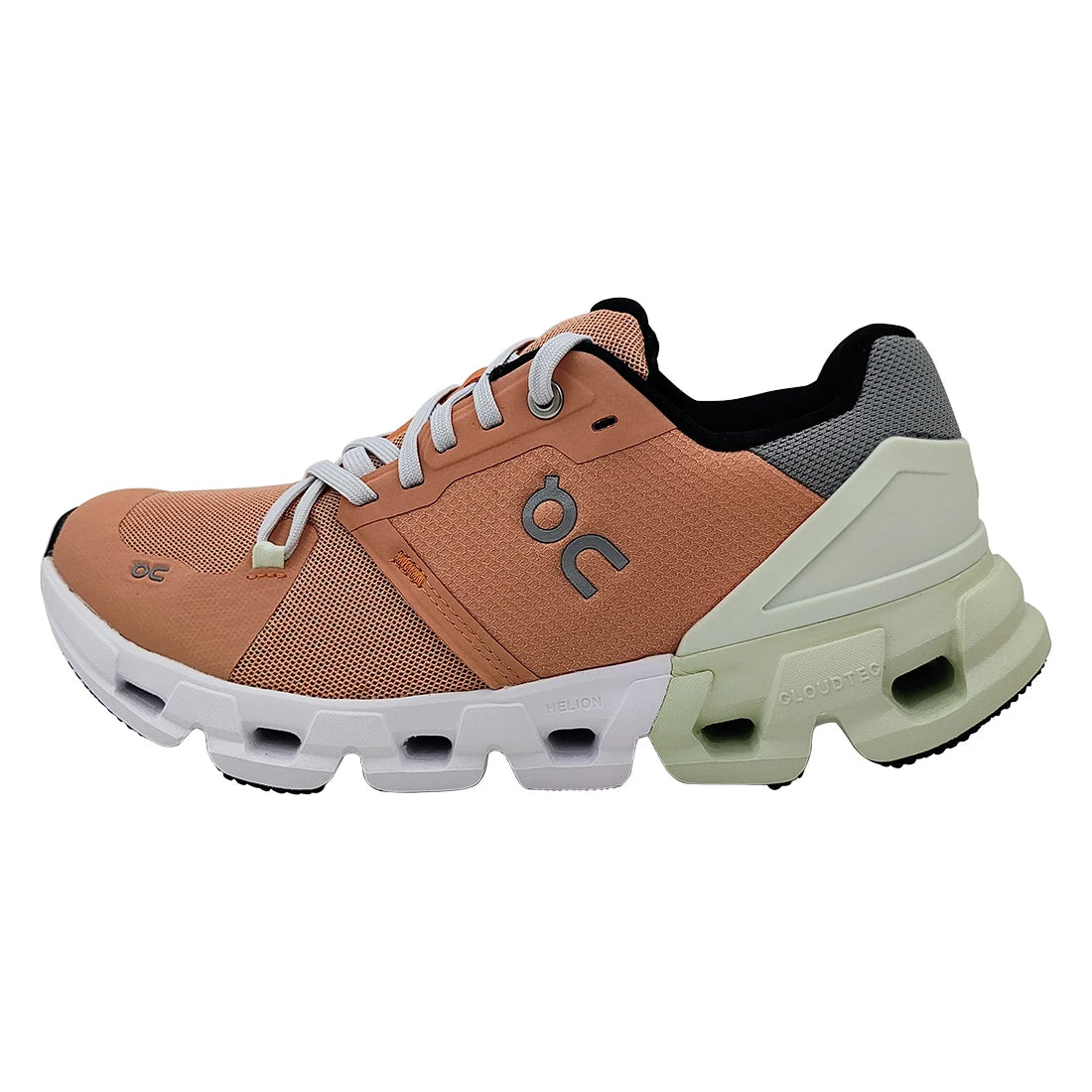 On Cloudflyer V4 Women Shoes Model MSS-7198669 Color Peach/Aloe 100% Authentic