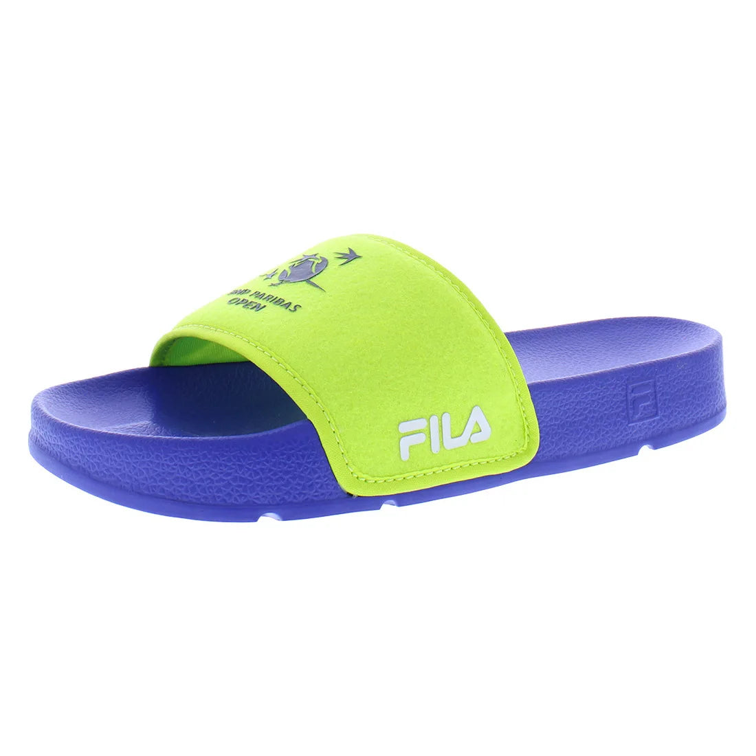 Fila Men's Drifter X BNP Slide Sandals Blue/Neon/White Color | 100% Authentic