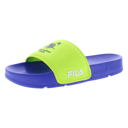 Fila Men's Drifter X BNP Slide Sandals Blue/Neon/White Color | 100% Authentic