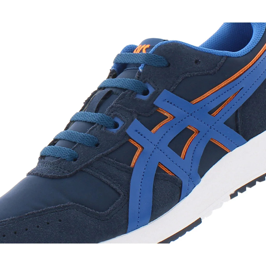 Asics Men's Lyte Classic Fashion Sneakers Navy/Blue/Orange with Gel Insole and Mesh Lining Soft Walking Shoes | 100% Authentic