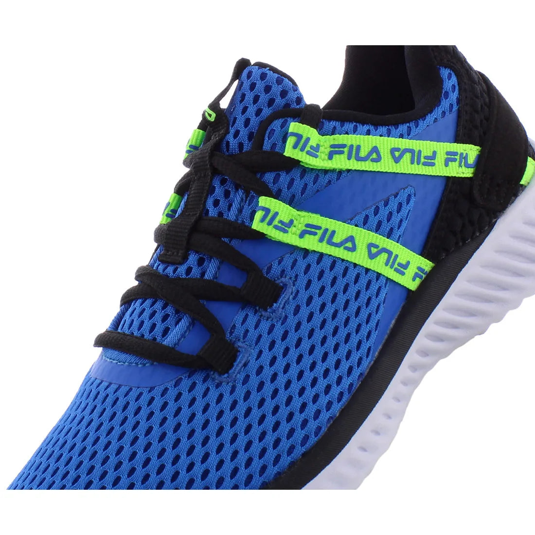Fila Turbosector Boys Shoes Color: Blue/Lime  100% Authentic