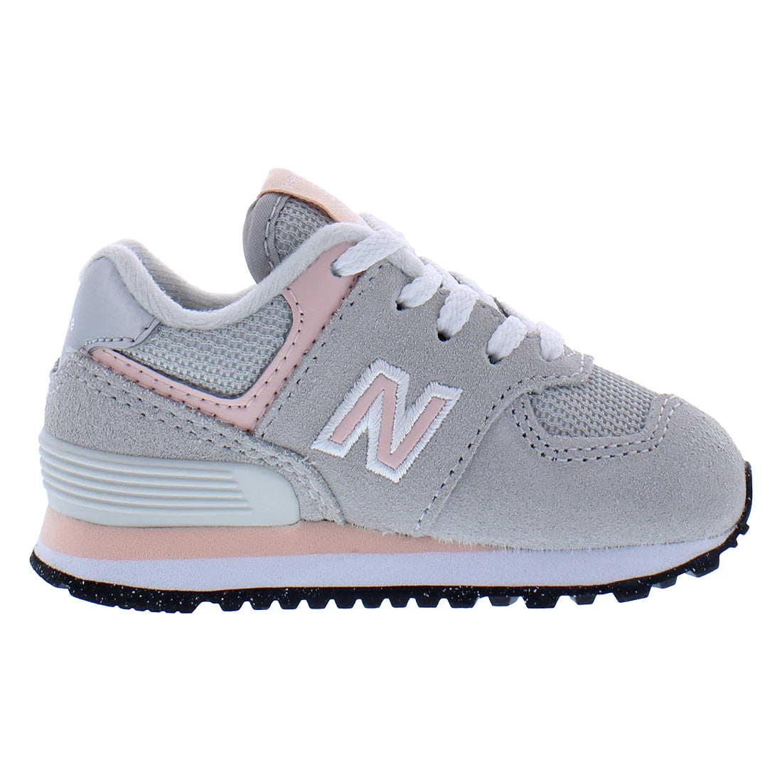 New Balance 574 Infant/Toddler Shoes Color: Grey/Pink  100% Authentic