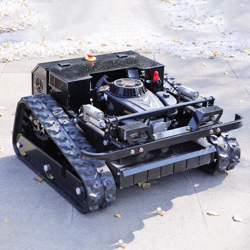 Direct-from-warehouse Remote-controlled Lawn Mower with Zero-turn Gasoline Engine for Home and Commercial of Garden Lawns.