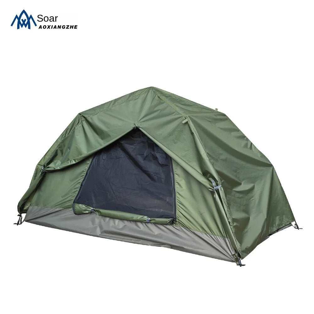 Outdoor Family Camping Tent One Bedroom Double-Layer Extended Type Rainproof Mosquito-Proof Automatic Speed Open Summer Use
