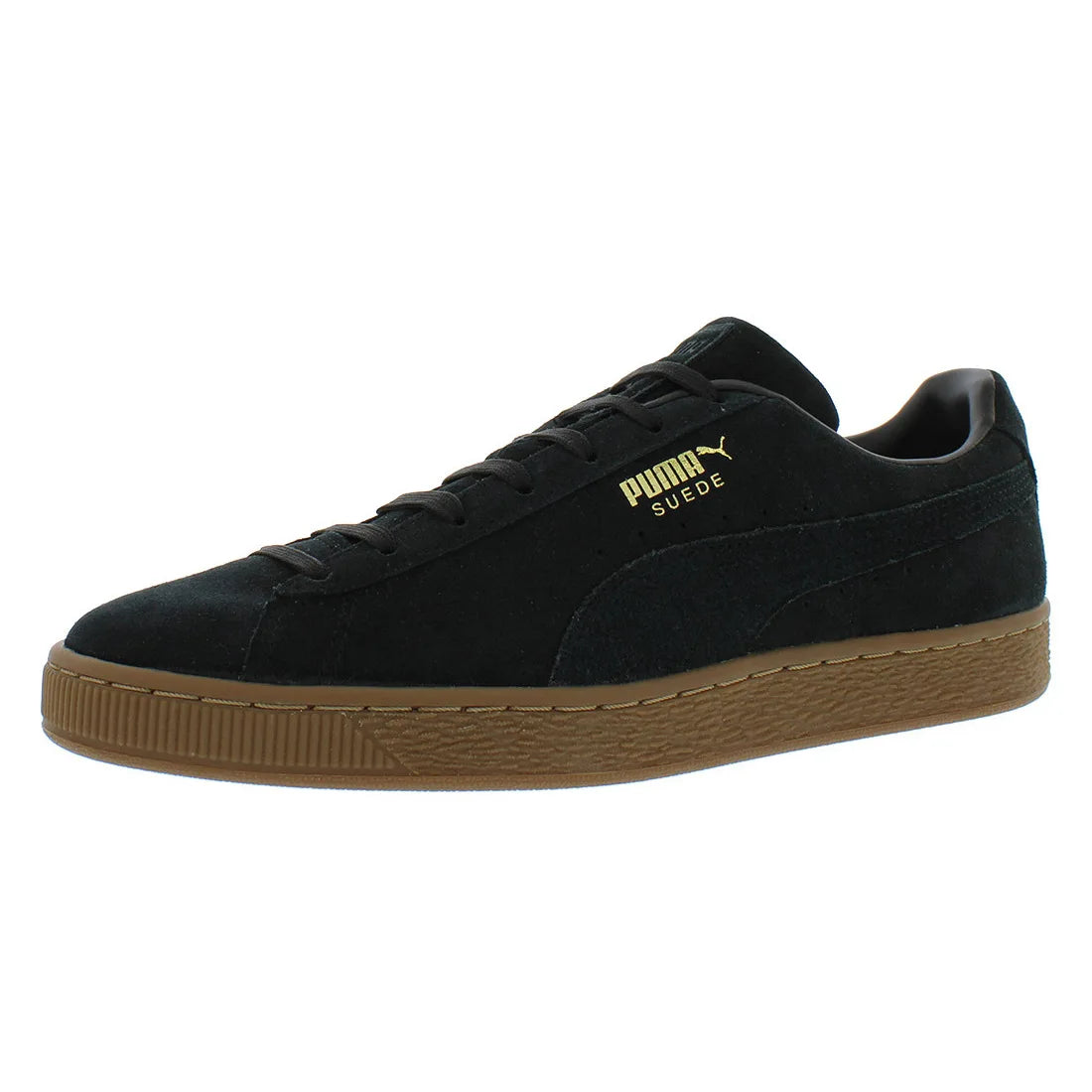 For Suede Gum Mens Shoes Model 38117401 Black 100% Authentic