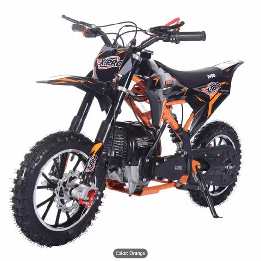 X-PRO Hawk 40cc 4 Stroke Kids Mini Dirt Bike Gas Power with Pull Start 10\" Wheels No Battery!