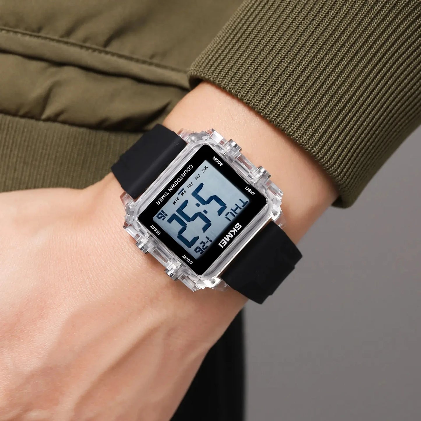 SKMEI 2320 Top Luxury Electronic Fashion Brand Waterproof Men Sports LED Watch Wristwatch Men's Digital Movement Male Watches