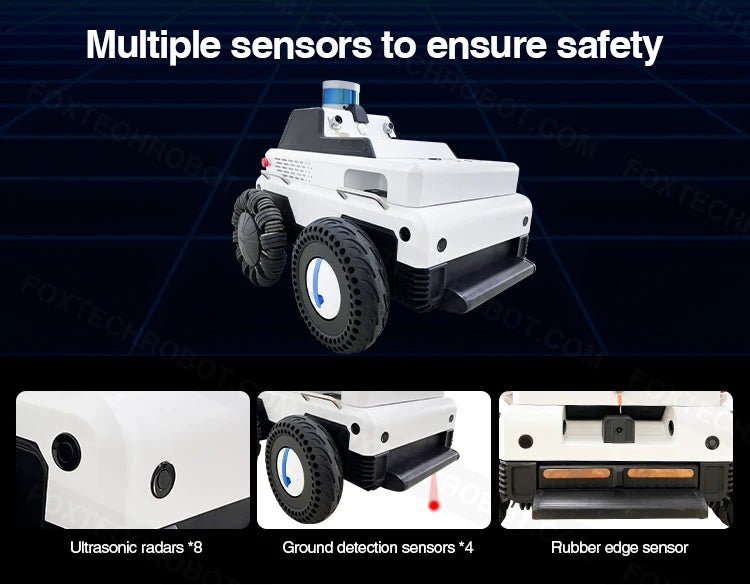 Patrolling Video Surveillance Cradle Head Camera Autonomous Mobile Robot Indoor Outdoor Security Patrol Robot