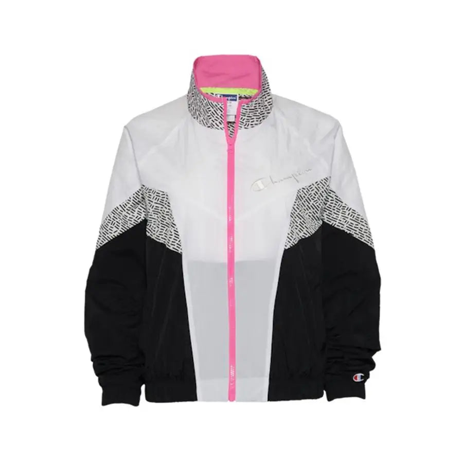 Champion Mtv Limited Edition Colorblock Woven Womens Jackets Color: White/Black/Pink | 100% Authentic
