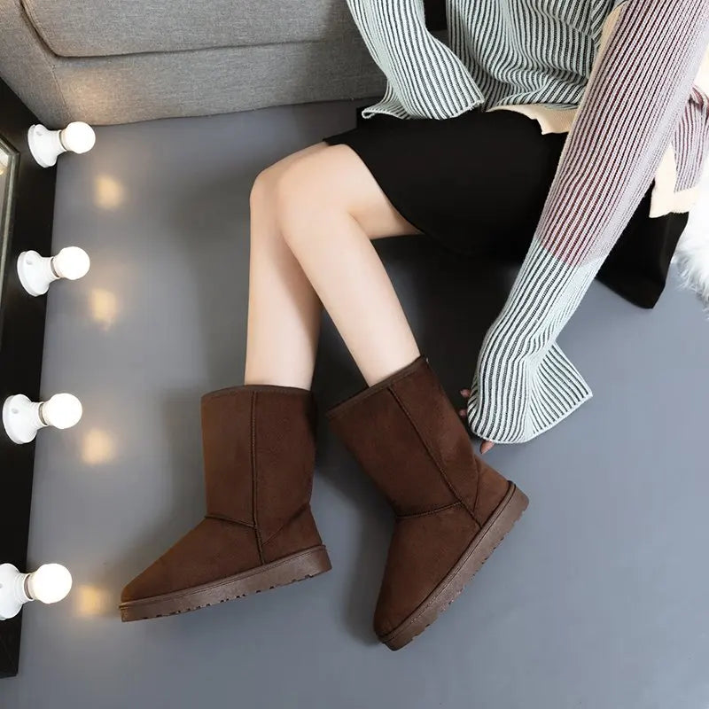 Women's Shoes 2021 Winter New Women Snow Boots Ladies High Quality Warm Australia Boots Set Foot Boots for Women Botas Mujer