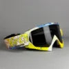 Full Frame PC Rimless Cycling Goggles for Motorcycle & Ski Use Windproof Breathable UV Protection CE Certified Day/Night Use