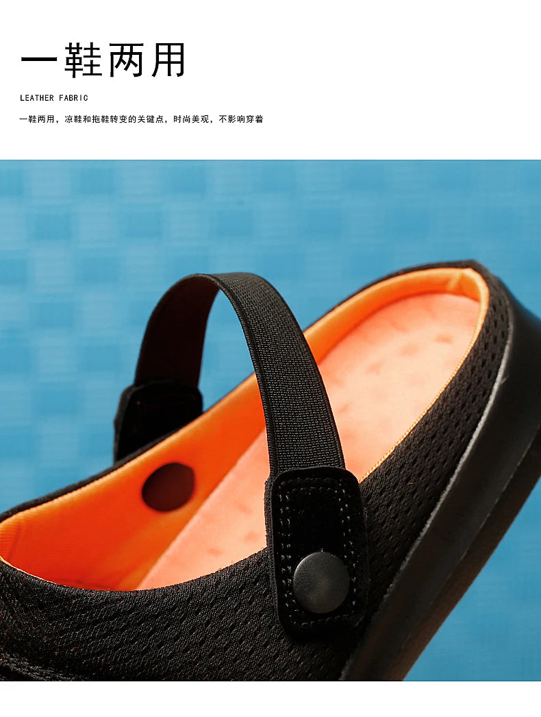 Casual Breathable Men Sandals Summer Outdoor Lightweight Fashion Slippers New Arrivals Slip-on Male Mesh Beach Shoes for Male