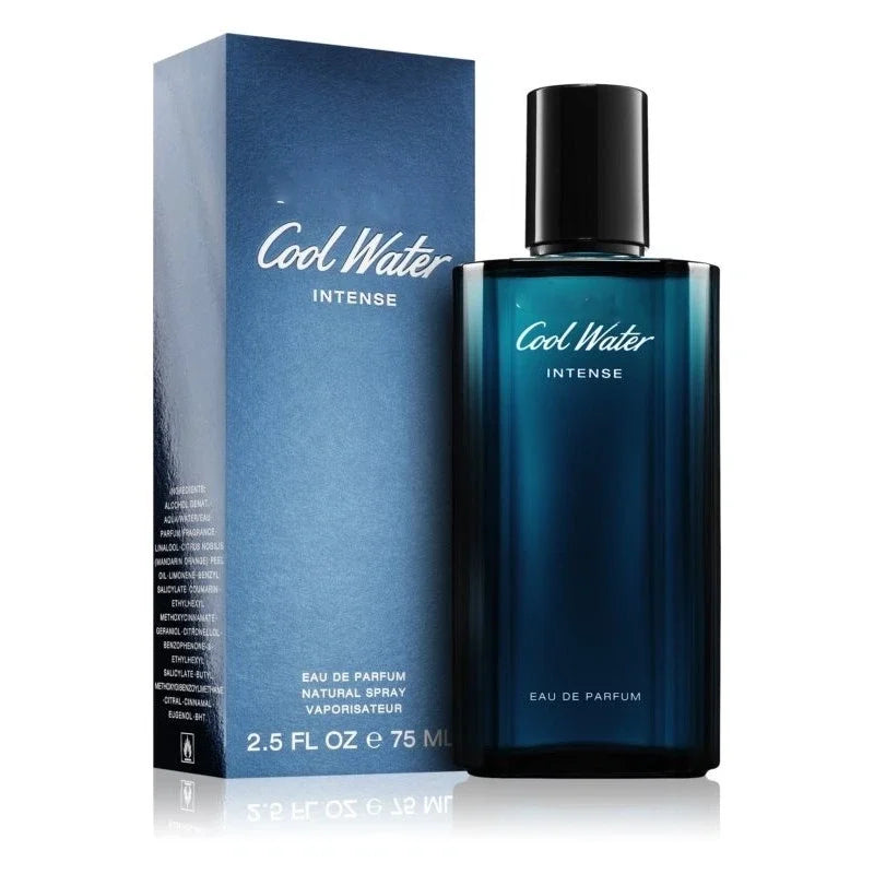 Cool Water Ambery Men's Cologne With Notes of Green Mandarin, Coconut Water & Amber Long Lasting