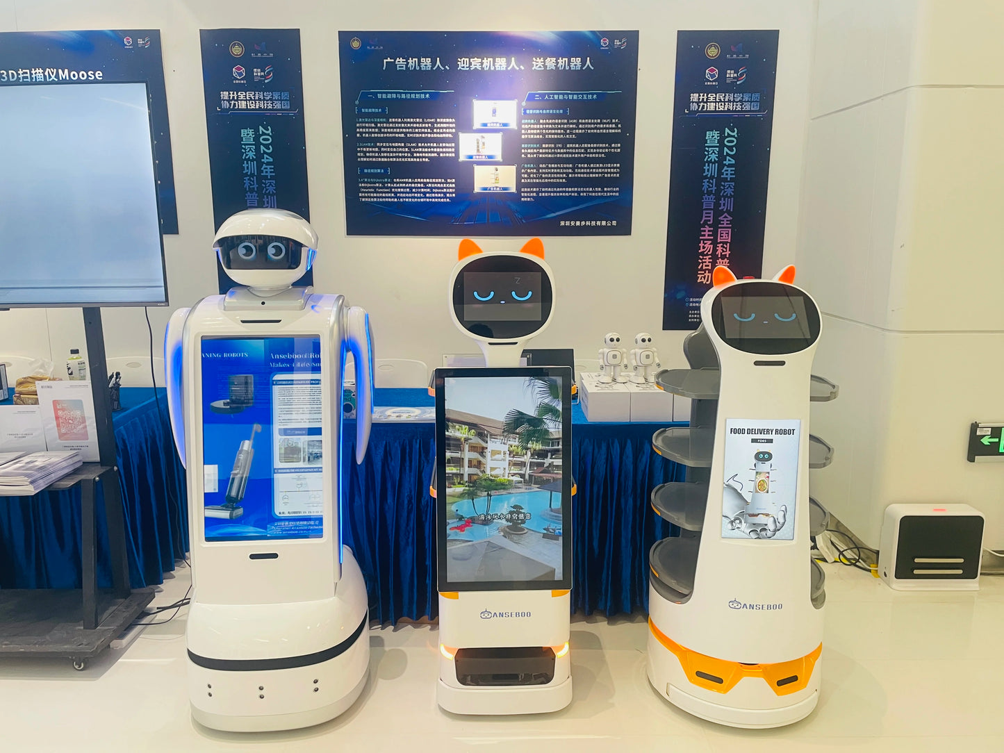 Commercial Restaurant Waitress Robot Metal Construction with 5G wifi hotel food delivery robot