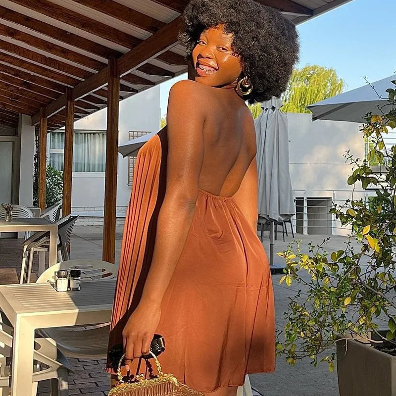 Boutique Wholesale 2025 Spring New Fashionable Temperament Round Neck Sleeveless Loose Casual Women's Dress