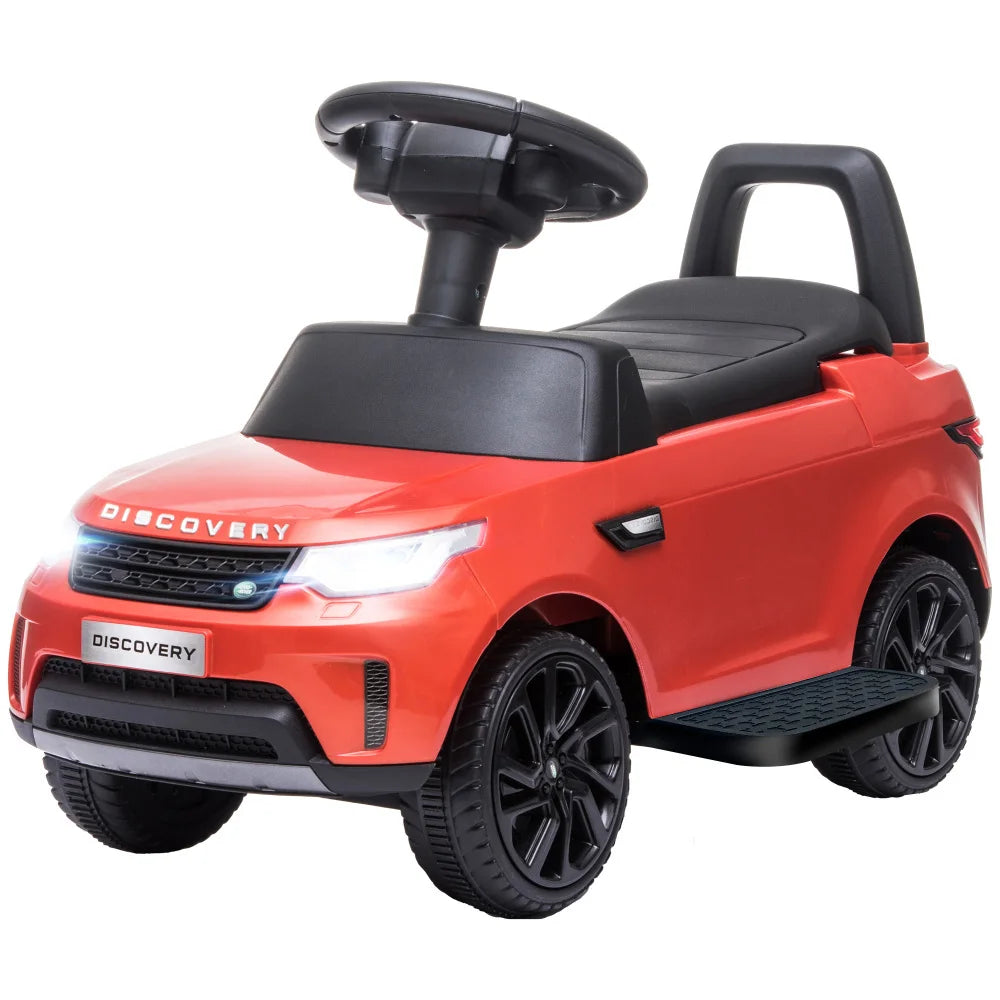 6V Electric Kids Scooter Car 2 in 1 Ride On Push Car with Headlights Music Horn for 2-4 Months MAX Load 60Lbs Electric Toys