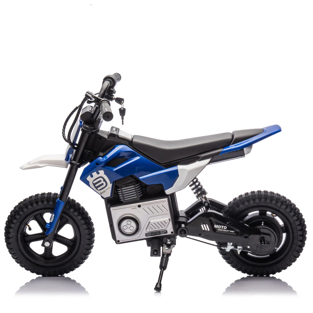 JUESHUAI Kids Ride on Electric Scooter Motorcycle 200W Hub Motor Rear Wheel Shock Absorber Music Speeds 9.32MPH Free Shipping
