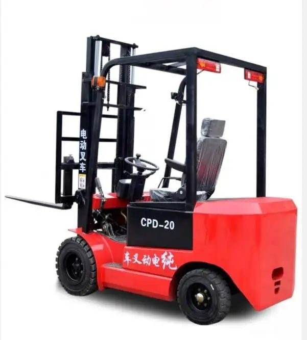 China factory 1.5 ton 1 ton mini electric forklift 4 small wheel loader use for warehouse farm lift carry