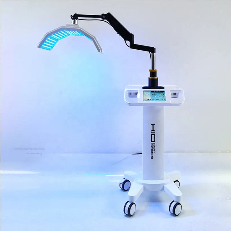 Professional 7-Color LED Photon Skin Care Equipment Face Nose Wrinkle Remover Whitening Effect Standing PDT Light Acne Treatment