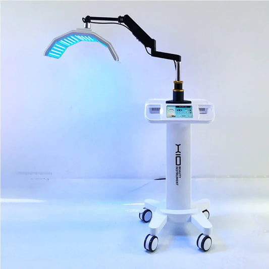 Professional 7-Color LED Photon Skin Care Equipment Face Nose Wrinkle Remover Whitening Effect Standing PDT Light Acne Treatment