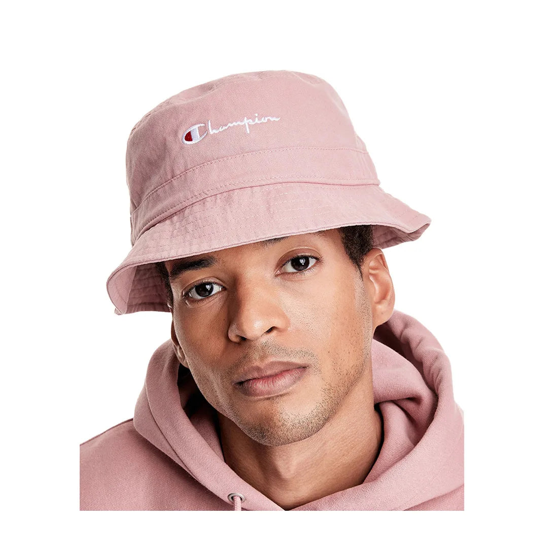 Champion Garment Washed Relaxed Bucket Unisex Caps Color: Pink/Pink Beige | 100% Authentic