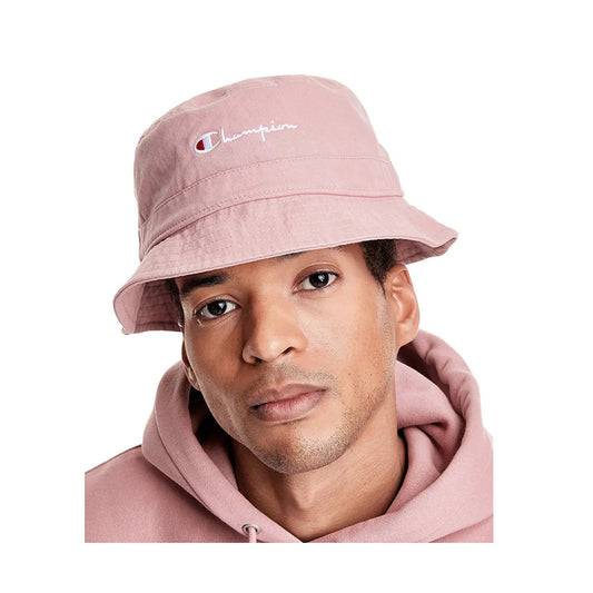 Champion Garment Washed Relaxed Bucket Unisex Caps Color: Pink/Pink Beige | 100% Authentic
