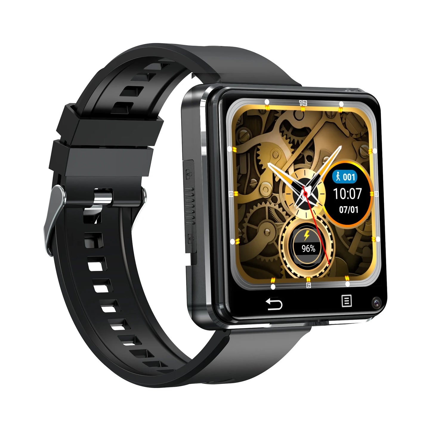 Android 11.0 Mobile Phone Watch 64GB Large Screen 800W Dual HD Camera PGD Watch Q668 Facebook WhatsApp Youtube Battery 1200mah