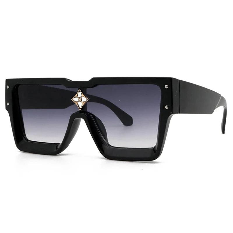 47555 Millionaire Diamond Flower Sunglasses Men Women Fashion Brand Designer Sunshade Uv400 Retro Glasses