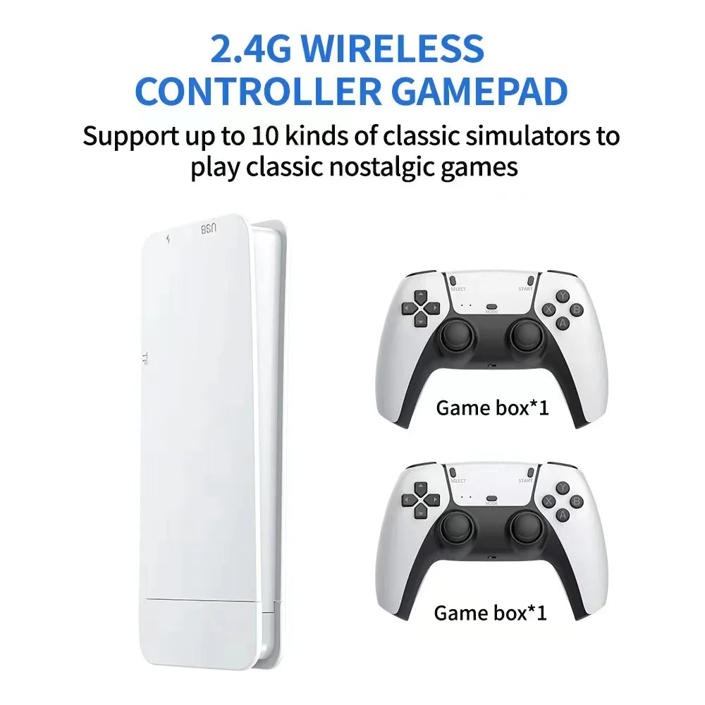New M15 Wireless 4K Game Stick TV Home Joystick Gamepads 20+Simulators 20000+ Games HD Output Retro Video Game Console