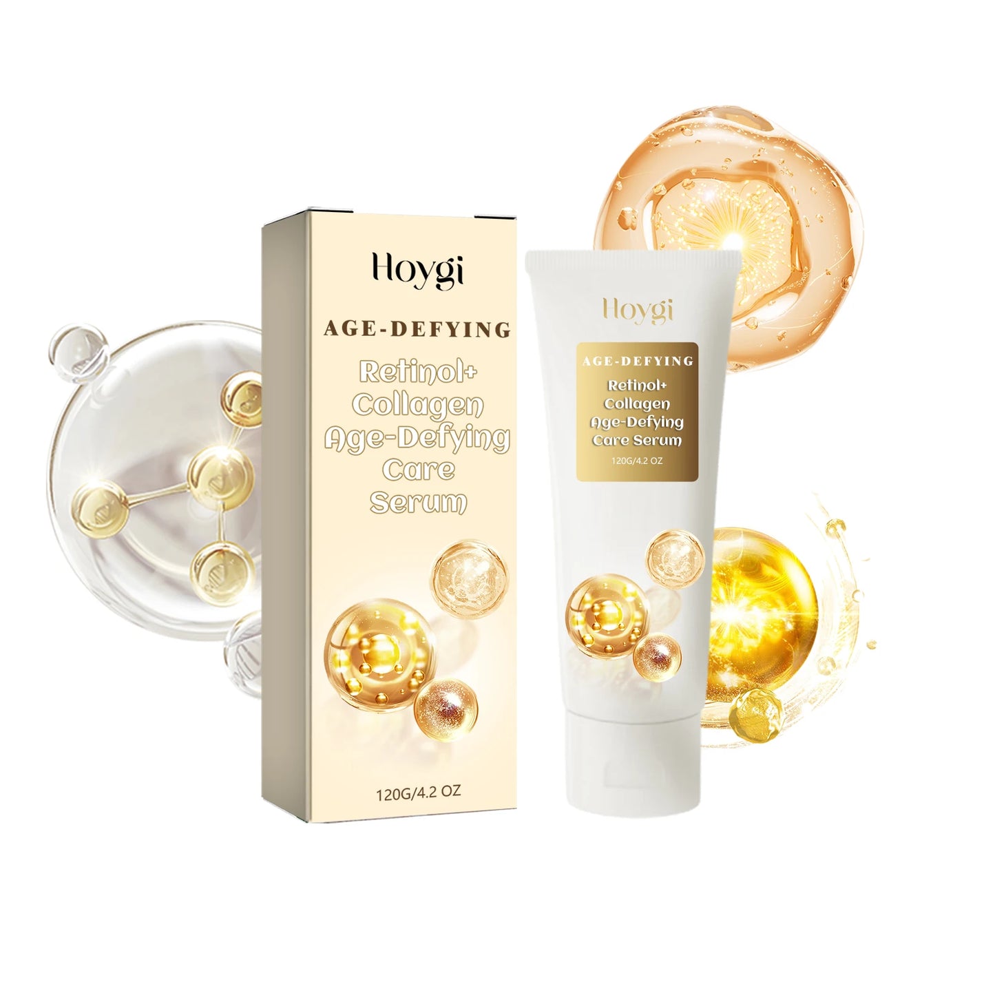 Hoygi Age-Defying Retinol+Collagen Serum Home Use Moisturizing Tender Skin Anti-Wrinkle Anti-Aging Repair Pore
