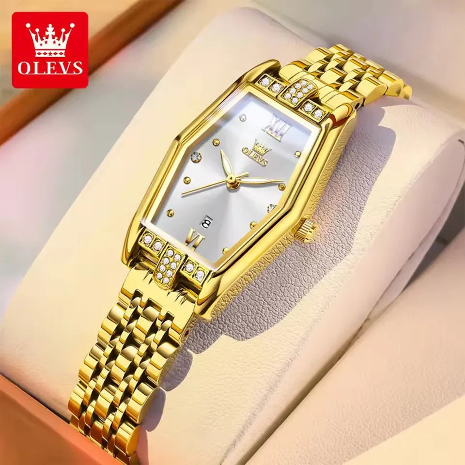 Olevs 3699 Women's Original Brand Quartz Watches Waterproof Luminous Hands Women Wristwatch for Ladies Montre Femme Relojes Uhr