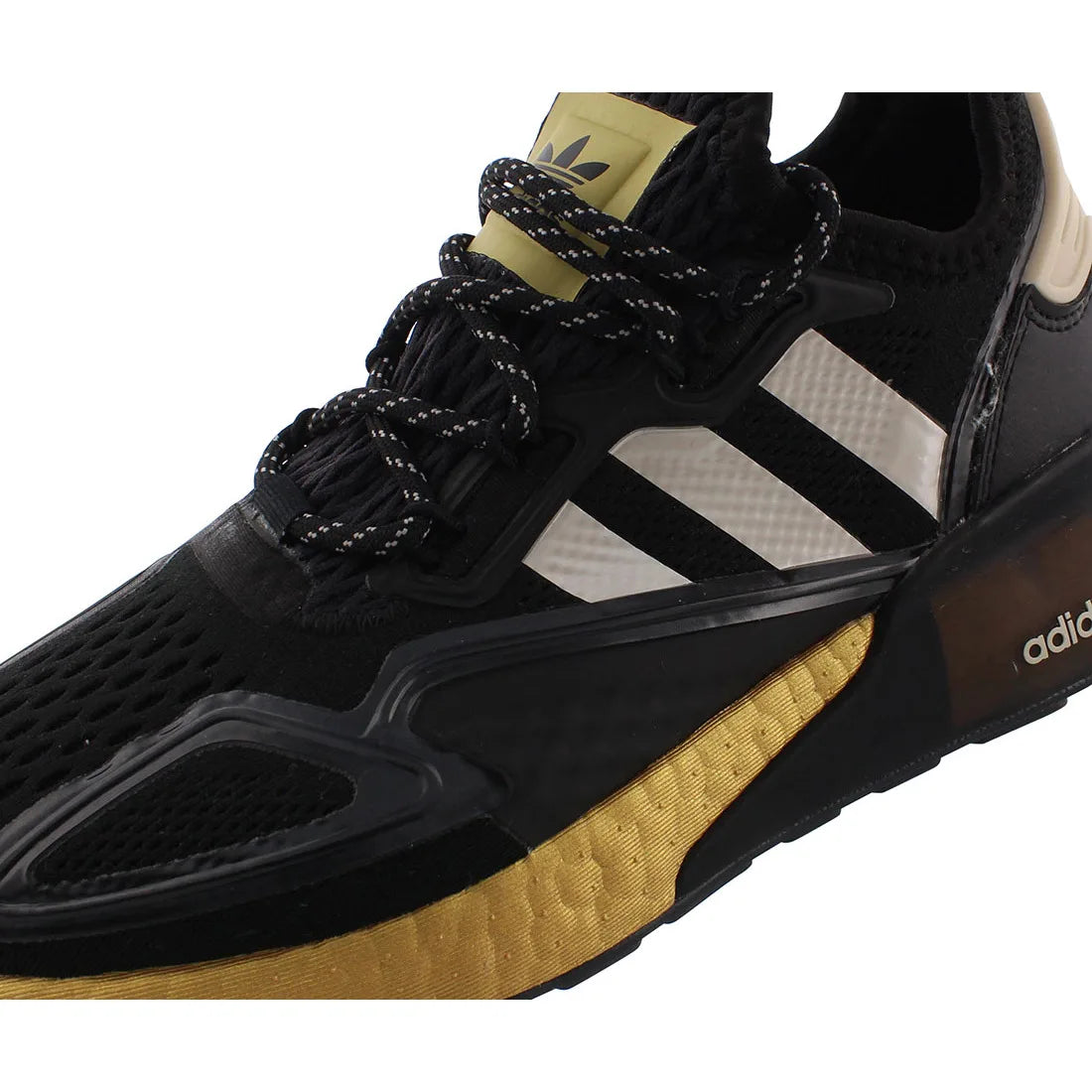 For Originals Women's ZX Fuse for Running Shoes Black/Gold Color-100% Authentic Made in Vietnam Model MSS-FY2014