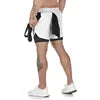 Men's 2-in-1 Camo Quick Dry Yoga and Running Shorts Compression Inner Layer Gym Fitness Jogging Pants