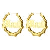 Customized Name Earrings Stainless Steel Hoop Earrings European and American Fashion Unique Women's Jewelry Valentine's Day Gift
