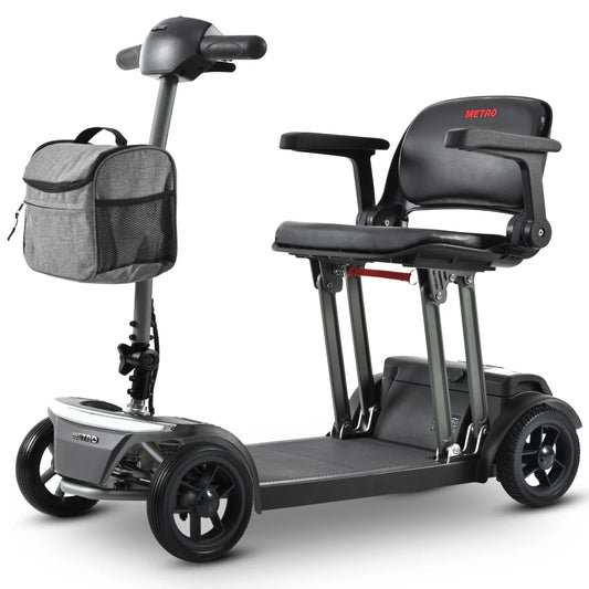 Mobility Airplane Approved Foldable Electric Trike 12-20Ah Lithium Battery Ultra Light 42LBS Fold in Seconds for Adults Travel