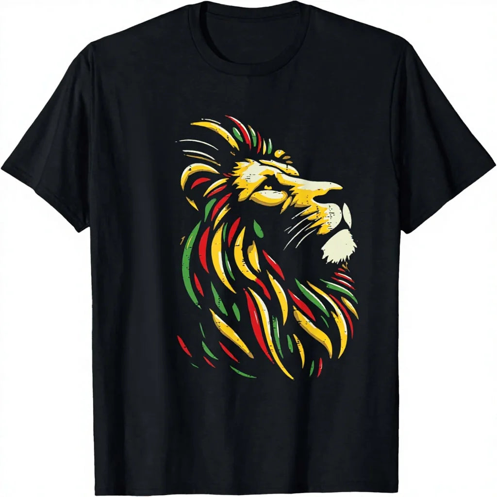 Free Shipping Juneteenth Lion Black African June 19th Solid Blank Unisex 100%Cotton Short Sleeve O-Neck T-Shirt for Men Eco